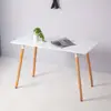 Mesa y sillas de comedor vintage estilo francés, juego de mesa y sillas de balcón de madera maciza, mesa redonda Eames retro americana de diseñador