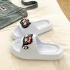 Chanclas Antideslizantes Resistentes al Olor Song Xiaoke de Verano para Playa y Viajes para Mujer, Sandalias Lindas de Dibujos Animados con Suela Suave para el Hogar y el Dormitorio