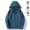 Chaqueta Corta Impermeable Corta de Polar a Prueba de Viento Tres en Uno para Pareja Ropa de Montañismo Otoño e Invierno Ropa de Trabajo