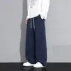 NASA SOBRE Pantalones Deportivos Americanos para Hombre Sueltos Casuales Pierna Recta Pierna Ancha Caída Hoja Curva Pantalones Largos
