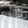 Copos Medidores Retos Fornecidos de Fábrica para Assar, Aquecimento no Micro-ondas e Comida de Bebê, com Marcações de Escala, Copos Medidores de Vidro Resistentes ao Calor Atacado