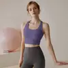 Sujetador Deportivo de Tirantes Anchos para Mujer, Adecuado para Uso al Aire Libre, Fitness, con Almohadillas Integradas en el Pecho, Camiseta sin Mangas de Yoga, Camiseta sin Mangas de Yoga con Almohadillas Integradas en el Pecho
