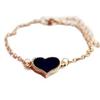 Joias Frescas Estilo Coreano Trevo de Quatro Folhas Branco Coração de Pêssego Coração Pulseira Pulseira Atacado de Pequenas Mercadorias de Yiwu