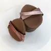 Esponja de Polvo Engrosada con Doble Cinta Marrón para Uso Seco y Húmedo, No Absorbe Polvo, Elástica, de Doble Cara, Esponja Cojín con Doble Cinta