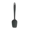 Espátula Pequeña de Silicona, Espátula en Forma de T de Lengua de Pato Integrada, Espátula Verde para Mezclar Crema, Ensalada, Espátula Todo Incluido para Crema