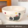 Tigela de cabaça estilo creme fofo, tigela de arroz de cerâmica de alto valor e beleza, tigela de sobremesa doméstica, tigela de café da manhã, tigela de sopa