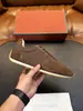 Tênis casuais de cano baixo combinados de camurça e couro genuíno para homens, sapatos esportivos versáteis de sola grossa transfronteiriços LP para o trajeto diário
