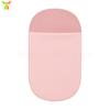 Bolsa para mouse de tecido elástico oval com estampa, bolsa portátil para laptop, adesivo autoadesivo para mouse, estojo de caneta multifuncional