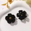 Botón de Cierre de Tortuga con Perlas de Camelia Blanco Crema Estilo Chanel, Conjunto de Moda de Lujo Ligero, Cubierta Decorativa para Puño Fijo de Camisa