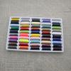 Venta al por mayor, 50 colores, hilo de coser 402, máquina de coser doméstica, multicolor, costura a mano, rollo pequeño, hilo de coser hecho a mano.