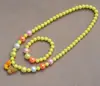 2026 Borboleta Novo Estilo Infantil Desenho Animado Fofo Princesa Conjunto de Colar e Pulseira Conjunto de Joias Coração de Menina Presente