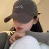 Gorra de Béisbol Gris Versátil Estilo Coreano para Mujer, Corona Profunda Otoño e Invierno, Circunferencia de Cabeza Grande, Adelgazante de Rostro, Visera Ancha Gorra Pico de Pato para Hombre