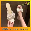 Nuevas Sandalias de Verano 2026 para Mujer, Estilo Coreano Hada, con Lazo, Medias de Malla Fina, Tacón Alto/Fino, Slip-On