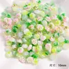Contas florais macias populares em degradê rosa para miçangas artesanais DIY, nail art, pulseira e acessórios de colar atacado