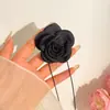 Flor de Cuello de Satén, el Mismo Estilo que el Gargantilla de Flor Tridimensional de la Bloguera Coreana, Accesorio de Collar de Flor de Rosa