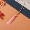 Pingente de borla de dança do leão 8cm atacado decoração de borla pendurada pingente de borla curto gordinho DIY