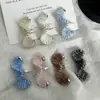 Novos Brincos Torcidos Exquisitos de Lã Colorida Feitos à Mão Design de Nicho de Alta Qualidade Brincos Dopamina para Mulheres