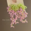 Brincos de flores coloridas 2025 Novas explosões Design de nicho Sense Temperamento avançado Brincos de personalidade exagerada exclusivos para mulheres