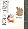 142 Colgantes de Navidad Colgantes de Aleación con Gota de Aceite Accesorios para Joyería DIY Colgante de Papá Noel Muñeco de Nieve Campana