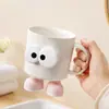Taza para Cepillo de Dientes Ojos Grandes, Taza Creativa Linda Ojos Grandes, Taza de Lavado para el Hogar para Niños y Parejas