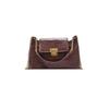 Bolsa de Axila para Mulheres, Bolsa de Ombro para Deslocamento Outono e Inverno, Bolsa de Mão Pequena Estilosa Estilo Chanel com Corrente, Bolsa Quadrada Pequena Versátil