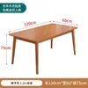 Mesa de Jantar Toda em Madeira Maciça para Casa Apartamento Pequeno Mesa de Jantar Mesa de Estudo e Cadeira Combinação Moderna Simples Quarto de Aluguel Mesa Retangular