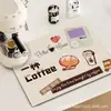 Alfombrilla absorbente de drenaje para encimera de cocina, de color sólido, de secado rápido, para uso doméstico, para bar y cafetera, alfombrilla de drenaje de diatomeas