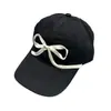 Comercio Exterior Estilo K Gorra de Béisbol Ajustable con Lazo Estéreo 3D para Mujer Gorra con Visera de Cinta Gorra de Algodón