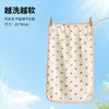 Toalla de mano de crepé de algodón puro, toalla facial, toalla suave y absorbente Clase A para bebés y niños, para colgar y portátil