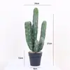 Estilo Escandinavo Cactus Simulad o Cactus Pilar de Dragón Maceta Decoración para el Hogar Interior Adornos Planta Biónica Paisajismo