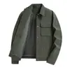 Venta al por mayor transfronteriza: Chaqueta de cuero tie-dye Maillard para hombre, estilo retro americano, moderna y versátil, prenda exterior cómoda