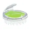 Cepillo para Champú Transparente, Peine para Champú de Silicona Suave para Masaje del Cuero Cabelludo, Herramienta Doméstica para Limpieza y Masaje del Cuero Cabelludo