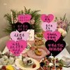 Día de San Valentín Chino, Aniversario, Atmósfera de Confesión, Accesorios para Fotos, Decoración, Tarjetas de Mesa de Amor, Adornos de Tarjetas