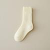 Meias Quentes Espessas Femininas para Outono e Inverno, Meias de Maternidade Forradas com Lã, Meias de Cano Médio Antiodor Absorventes de Suor Felpudas para Chão