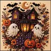 Nuevas Pegatinas de Perlas de Halloween Transfronterizas 5D Creativas Hechas a Mano Día de la Independencia Americana Pintura de Diamantes DIY Manualidades para el Hogar
