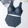 Sutiã Esportivo Sem Costura de Seda Gelada de Verão Roupa Íntima Feminina Push-Up Anti-Queda Coleta Lateral dos Seios Sutiã de Preenchimento com Toque Gelado