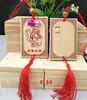 Tarjeta de Deseos de Madera Maciza Tarjeta de Oración Tarjeta de Madera Ovalada en Blanco Tarjeta de Adopción Listado Decorativo para Jardín de Infancia con LOGOTIPO Impreso