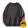 Sudadera Nueva para Hombre Amazon Color Sólido Casual Cuello Redondo Deportes al Aire Libre Con Felpa Manga Larga Tops Transfronterizos Europeos y Americanos
