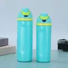 Taza Térmica de Acero Inoxidable de Doble Capa 304 al Vacío de 24 oz. 32 oz. Taza Portátil de Doble Bebida con Tapa de Rebote para Deportes al Aire Libre Taza para Frutas