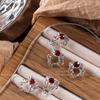 Joyas para uñas anillo en la punta del dedo anillo de diamante cadena aleación incrustado strass Súper hada Red social lujo joya de diamante explosiones