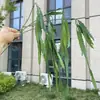 Coração de 4 pontas Fio de feijão verde Flores Artificiais Casamento Decoração de Casa Flores Falsas Atacado