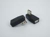 Adaptador de ángulo recto de 90 grados USB macho-hembra giro izquierda y derecha Convertidor de enchufe de ángulo de 90 grados USB2.0 macho-hembra
