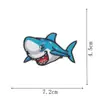Serie Oceánica Bordado por Computadora Sirena Estrella de Mar Tiburón Pingüino Camarón Bordado Animal Parche de Tela Planchado Venta al por Mayor