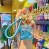 Resina Postura Sentada Inglés Amor Chai Perro Llavero Moda para Hombres y Mujeres Muñeca Exquisita Llavero para Llaves de Coche Colgante de Cristal