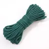 Corda de Poliéster-Algodão Monocromática 4mm Corda Trançada Artesanato DIY para Joias Pingente de Corda de Algodão Artesanato de Tecelagem Chaveiro 48 Cores