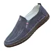2026 Sapatos de Dirigir Quatro Estações Velho Pequim Slip-On Respirável Cabedal de Linho Sapatos de Lona Resistentes ao Desgaste Sapatos para Homens Idosos