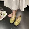 Zapatos de Mujer Estilo Mary Jane Retro 2026 Verano Nuevo Estilo Punta Baja Aumentadores de Altura Moño para Viajar Suela Suave Moda Punta Cuadrada