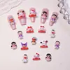 Día de Año Nuevo Estilo Japonés Dibujos Animados Arte de Uñas Joyería Resina Sanrio Accesorios para Uñas DIY Accesorios para Pendientes Jingle Cat