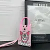 Bolsa de Celular com Alça de Desenho Animado Bolsa Transversal Feminina Bolsa de Mão Fofa Leve para Quatro Estações Bolsa de Tricô Moderna e Divertida