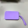 Nova Bolsa Cosmética Quadrada de Silicone Dopamina Saída Porta-Moedas de Silicone Bolsa de Armazenamento Digital Cor Sólida Armazenamento de Batom